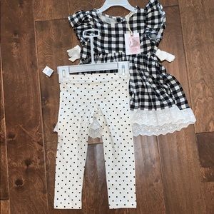NWT Jessica Simpson Girls Matching Set - 3T